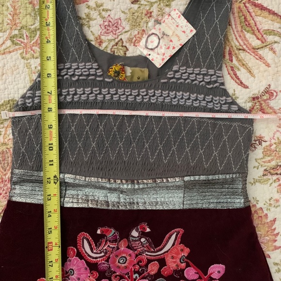 Free People NWT Embroidered Dress - Picture 4 of 6